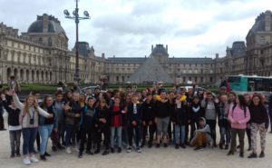 Les élèves de 4ème à Paris en octobre 2019.